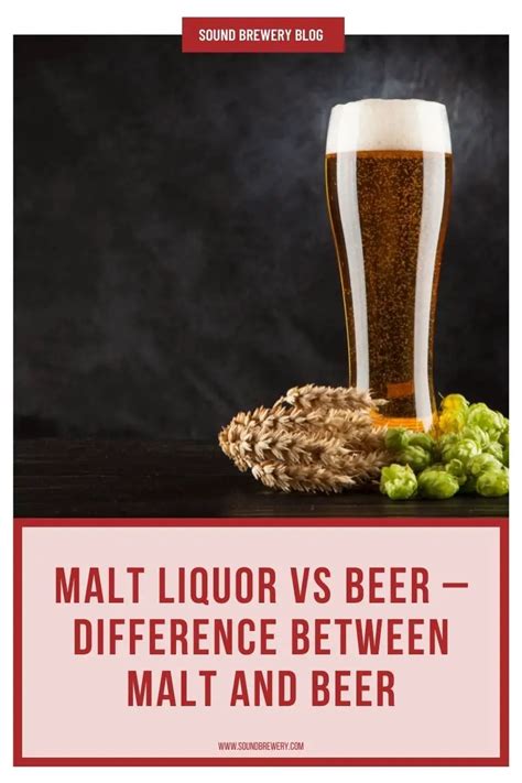 difference between liquor and malt.